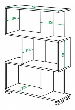 Стеллаж Домино нельсон СЛ-5-3 в Ханты-Мансийске - hanty-mansiysk.mebel24.online | фото 2