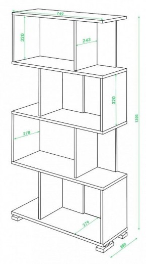 Стеллаж Домино нельсон СЛ-5-4 в Ханты-Мансийске - hanty-mansiysk.mebel24.online | фото 2