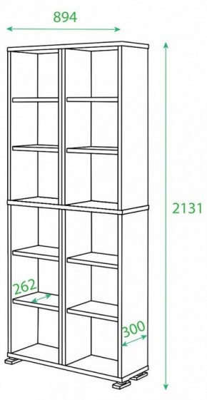 Стеллаж Домино ПУ-30-1 в Ханты-Мансийске - hanty-mansiysk.mebel24.online | фото 2