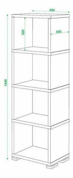 Стеллаж Домино СБ-15/4 в Ханты-Мансийске - hanty-mansiysk.mebel24.online | фото 3