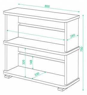 Стеллаж Домино СБ-25/2 в Ханты-Мансийске - hanty-mansiysk.mebel24.online | фото 3