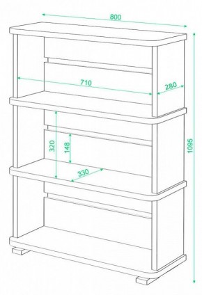 Стеллаж Домино СБ-25/3 в Ханты-Мансийске - hanty-mansiysk.mebel24.online | фото 3