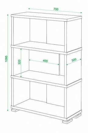 Стеллаж книжный Домино СБ-10_3 в Ханты-Мансийске - hanty-mansiysk.mebel24.online | фото 3