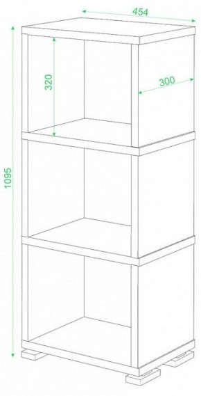 Стеллаж-колонка Домино СБ-15/3 в Ханты-Мансийске - hanty-mansiysk.mebel24.online | фото 2