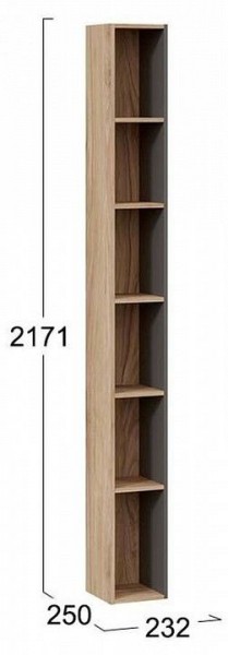 Стеллаж-колонка Порто ТД-393.07.25 в Ханты-Мансийске - hanty-mansiysk.mebel24.online | фото 3