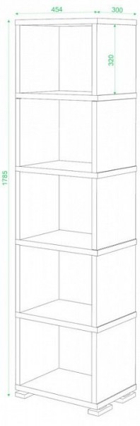 Стеллаж-колонка СБ-15/5 в Ханты-Мансийске - hanty-mansiysk.mebel24.online | фото 2