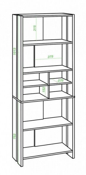 Стеллаж Нельсон Lite СТЛ-ОВХ БЕН в Ханты-Мансийске - hanty-mansiysk.mebel24.online | фото 2