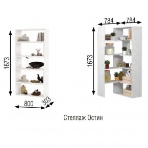 Стеллаж Остин в Ханты-Мансийске - hanty-mansiysk.mebel24.online | фото 2