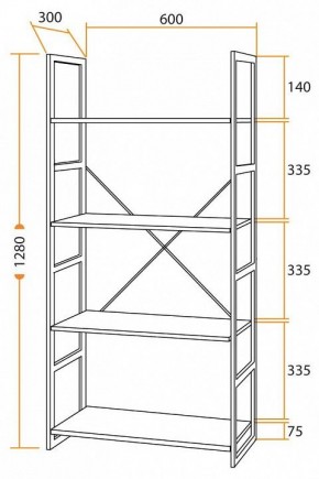 Стеллаж WS-01 в Ханты-Мансийске - hanty-mansiysk.mebel24.online | фото
