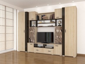 Стенка Оскар-18-1 дуб сонома-венге в Ханты-Мансийске - hanty-mansiysk.mebel24.online | фото