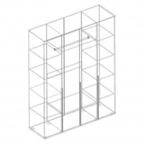 СТИЛ Шкаф 4-ств для одежды в Ханты-Мансийске - hanty-mansiysk.mebel24.online | фото 2