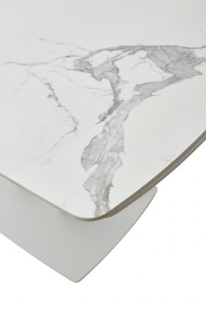 Стол ALATRI 120 GLOSS STATUARIO WHITE SOLID CERAMIC / WHITE, ®DISAUR в Ханты-Мансийске - hanty-mansiysk.mebel24.online | фото 10