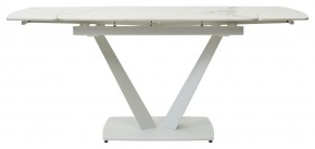 Стол ALATRI 120 GLOSS STATUARIO WHITE SOLID CERAMIC / WHITE, ®DISAUR в Ханты-Мансийске - hanty-mansiysk.mebel24.online | фото 4