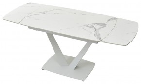Стол ALATRI 120 GLOSS STATUARIO WHITE SOLID CERAMIC / WHITE, ®DISAUR в Ханты-Мансийске - hanty-mansiysk.mebel24.online | фото 6