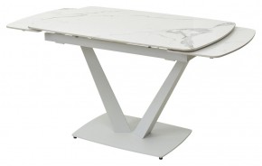 Стол ALATRI 120 GLOSS STATUARIO WHITE SOLID CERAMIC / WHITE, ®DISAUR в Ханты-Мансийске - hanty-mansiysk.mebel24.online | фото 8