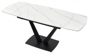 Стол ALATRI 120 MATT WHITE MARBLE SOLID CERAMIC / BLACK, ®DISAUR в Ханты-Мансийске - hanty-mansiysk.mebel24.online | фото 4