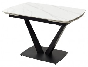 Стол ALATRI 120 MATT WHITE MARBLE SOLID CERAMIC / BLACK, ®DISAUR в Ханты-Мансийске - hanty-mansiysk.mebel24.online | фото 7
