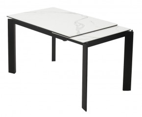 Стол CORNER 120 MATTE STATUARIO Белый мрамор матовый керамика, стекло/ черный каркас, ®DISAUR в Ханты-Мансийске - hanty-mansiysk.mebel24.online | фото 3