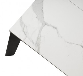 Стол CORNER 120 MATTE STATUARIO Белый мрамор матовый керамика, стекло/ черный каркас, ®DISAUR в Ханты-Мансийске - hanty-mansiysk.mebel24.online | фото 8