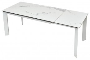 Стол CREMONA 140 MATTE STATUARIO Белый мрамор матовый, керамика/ белый каркас, ®DISAUR в Ханты-Мансийске - hanty-mansiysk.mebel24.online | фото 5