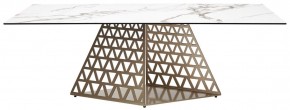 Стол ENNA 220 KL-188 Контрастный мрамор матовый, итальянская керамика/ каркас цвета шампань, ®DISAUR в Ханты-Мансийске - hanty-mansiysk.mebel24.online | фото 10