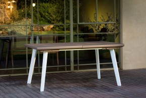 Стол Гармония раздвижной (Harmony Extendable) белый-капучино в Ханты-Мансийске - hanty-mansiysk.mebel24.online | фото 1