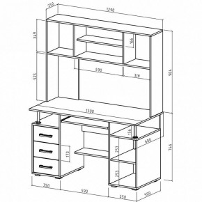 Стол компьютерный Амбер в Ханты-Мансийске - hanty-mansiysk.mebel24.online | фото 3