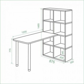Стол компьютерный Bartolo в Ханты-Мансийске - hanty-mansiysk.mebel24.online | фото 2