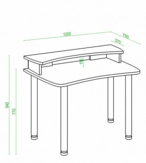 Стол компьютерный Домино Лайт СКЛ-Софт120МО+НКИЛ120 в Ханты-Мансийске - hanty-mansiysk.mebel24.online | фото 2