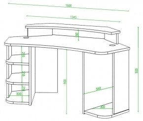 Стол компьютерный Домино Lite СК-160 в Ханты-Мансийске - hanty-mansiysk.mebel24.online | фото 2