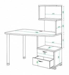 Стол компьютерный Домино нельсон СКМ-60 в Ханты-Мансийске - hanty-mansiysk.mebel24.online | фото 5