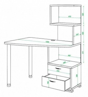 Стол компьютерный Домино нельсон СКМ-60 в Ханты-Мансийске - hanty-mansiysk.mebel24.online | фото 5