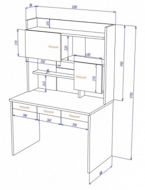 Стол компьютерный Домино Нельсон СП-33 в Ханты-Мансийске - hanty-mansiysk.mebel24.online | фото 2