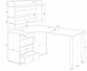 Стол компьютерный Домино нельсон СР-145М в Ханты-Мансийске - hanty-mansiysk.mebel24.online | фото 2