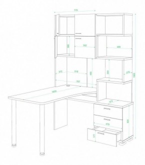 Стол компьютерный Домино нельсон СР-500М160 в Ханты-Мансийске - hanty-mansiysk.mebel24.online | фото 3