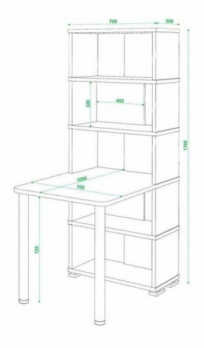 Стол компьютерный Домино СБ-10М5 в Ханты-Мансийске - hanty-mansiysk.mebel24.online | фото 3