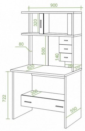 Стол компьютерный Домино СК-10М в Ханты-Мансийске - hanty-mansiysk.mebel24.online | фото 2