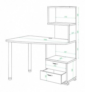 Стол компьютерный Домино СКМ-60 в Ханты-Мансийске - hanty-mansiysk.mebel24.online | фото 2