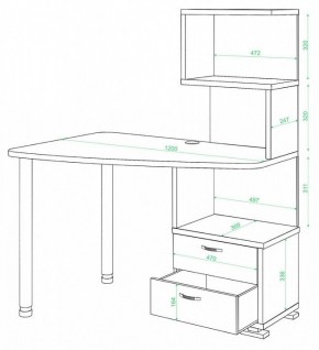 Стол компьютерный Домино СКМ-60 в Ханты-Мансийске - hanty-mansiysk.mebel24.online | фото 2