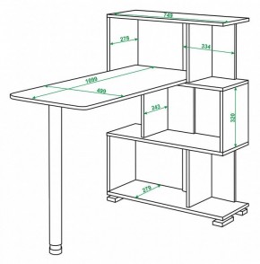 Стол компьютерный Домино СЛ-5-3СТ в Ханты-Мансийске - hanty-mansiysk.mebel24.online | фото 2