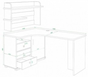 Стол компьютерный Домино СР-145 в Ханты-Мансийске - hanty-mansiysk.mebel24.online | фото 2