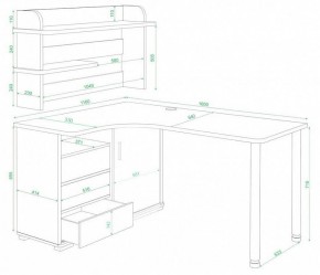 Стол компьютерный Домино СР-145М в Ханты-Мансийске - hanty-mansiysk.mebel24.online | фото 2