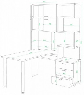 Стол компьютерный Домино СР-500М/140 в Ханты-Мансийске - hanty-mansiysk.mebel24.online | фото 2