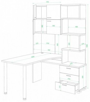 Стол компьютерный Домино СР-500М/190 в Ханты-Мансийске - hanty-mansiysk.mebel24.online | фото 2