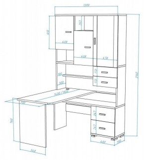 Стол компьютерный Домино СР-620/140 в Ханты-Мансийске - hanty-mansiysk.mebel24.online | фото 2