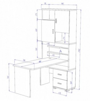 Стол компьютерный Домино СР-720/180 в Ханты-Мансийске - hanty-mansiysk.mebel24.online | фото 2