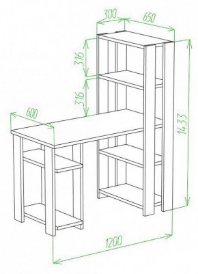 Стол компьютерный Slim СТН-145/120 в Ханты-Мансийске - hanty-mansiysk.mebel24.online | фото 2