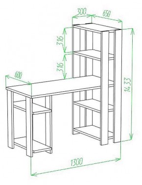 Стол компьютерный Slim СТН-145/130 в Ханты-Мансийске - hanty-mansiysk.mebel24.online | фото 2