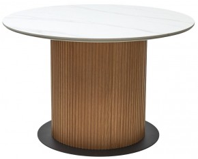 Стол MESA D120 цвет БЕЛЫЙ МРАМОР M326 / Каркас OAK, ®DISAUR в Ханты-Мансийске - hanty-mansiysk.mebel24.online | фото 9