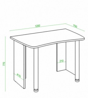 Стол офисный Домино Лайт СКЛ-Софт120 в Ханты-Мансийске - hanty-mansiysk.mebel24.online | фото 2